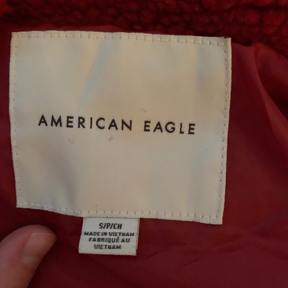 Red faux fur jacket - Picture 2 of 2
